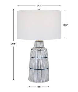 Breton Nautical Stripe Table Lamp by Uttermost