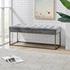 Darius Fabric Bench In Opus Gray by New Pacific Direct