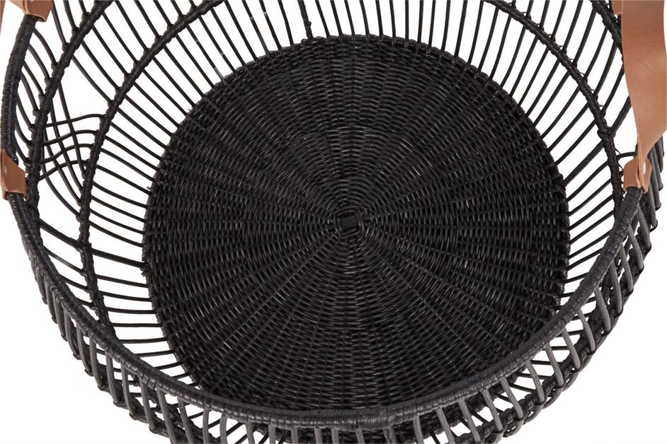 Rattan Iron Basket by Classic Home