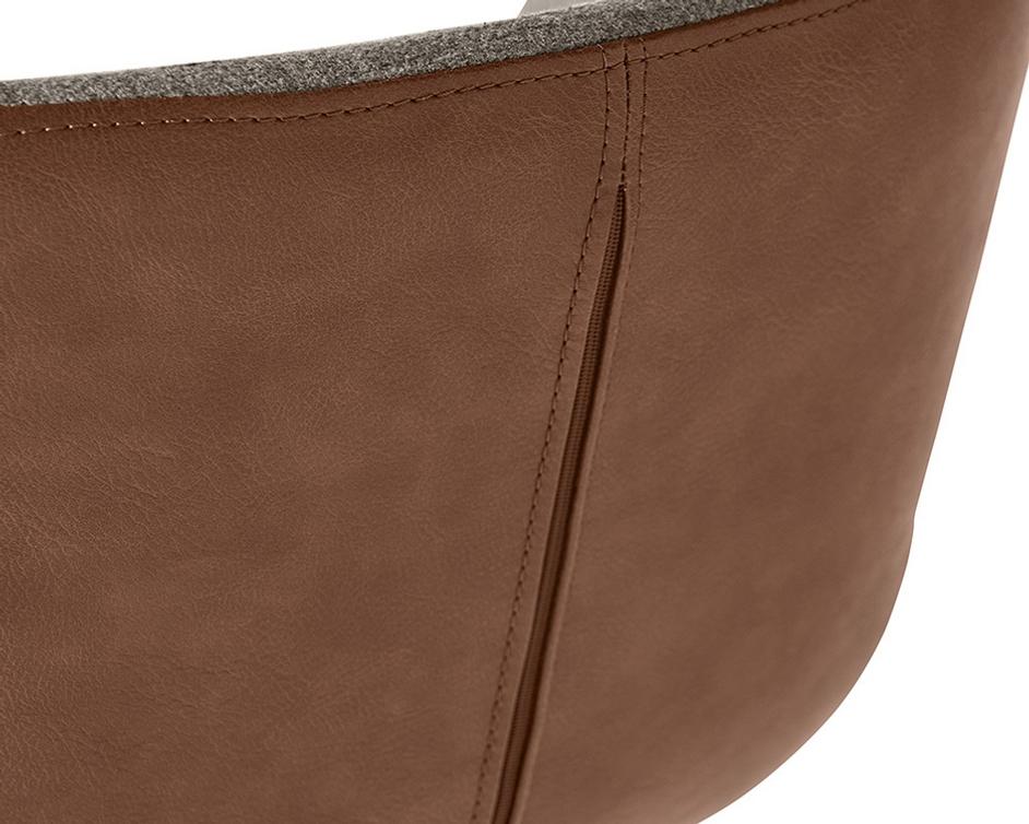 Waldo Counter Stool - November Grey / Cinnamon Brown by Sunpan