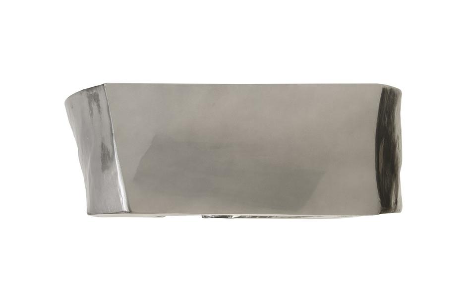 Plateada Hollow Console, Liquid Silver by PHILLIPS COLLECTION