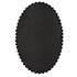 Serna Black Oval Mirror by Uttermost