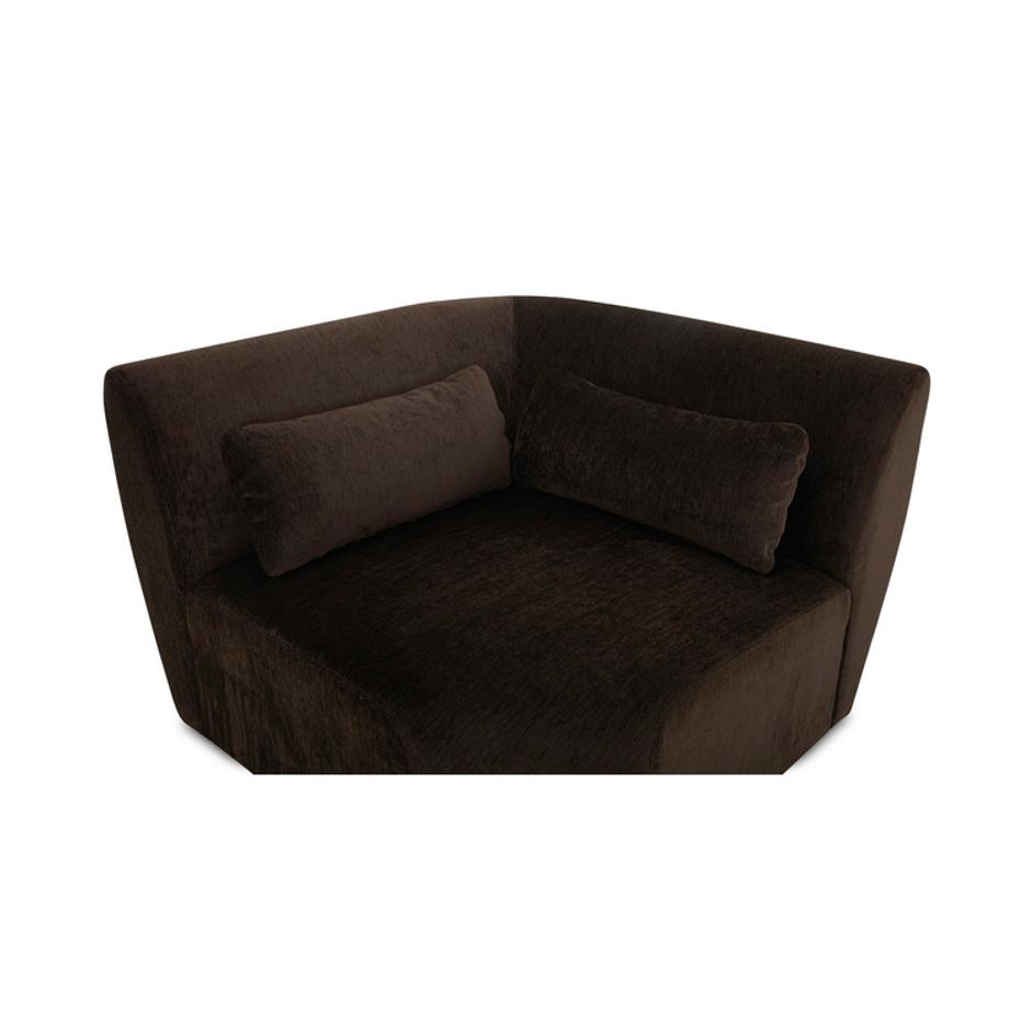 Amelia Corner Chair Espresso by Moes Home