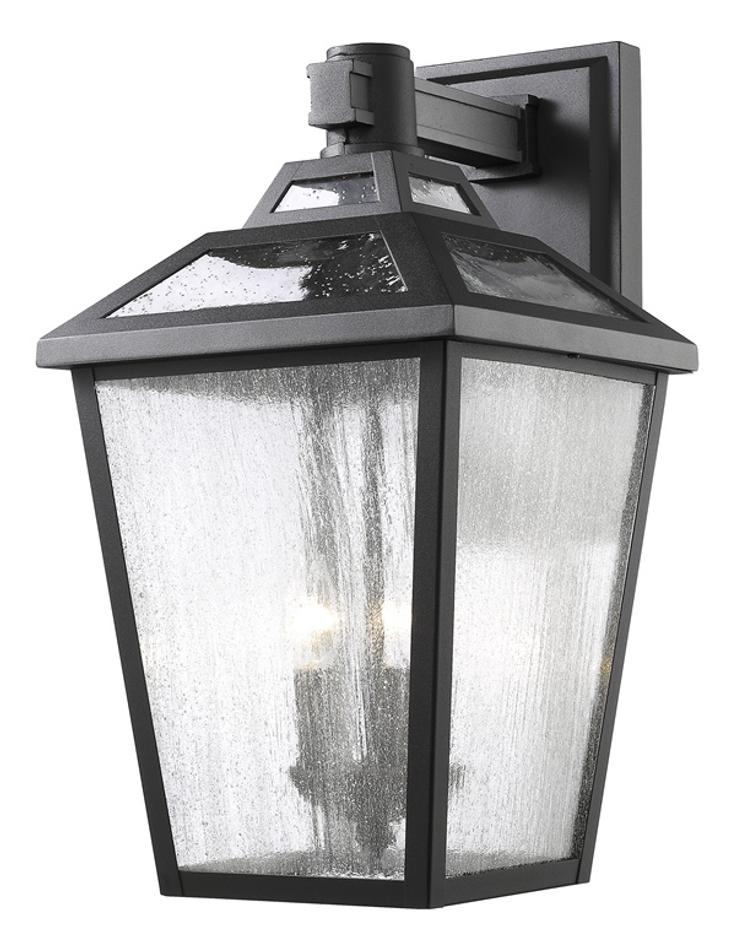 Bayland 3 Light Outdoor Wall Light in Black Finish by Z-Lite