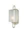 Glacier Silver Wall Sconce In Silver Leaf by Currey & Company