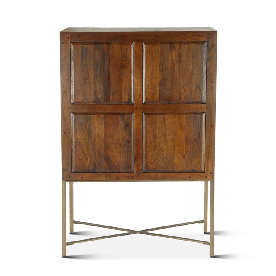 Cosmopolitan Bar Cabinet, Honey Brown by Home Trends & Design