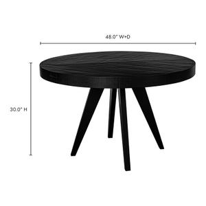 PARQ ROUND DINING TABLE BLACK by Moes Home