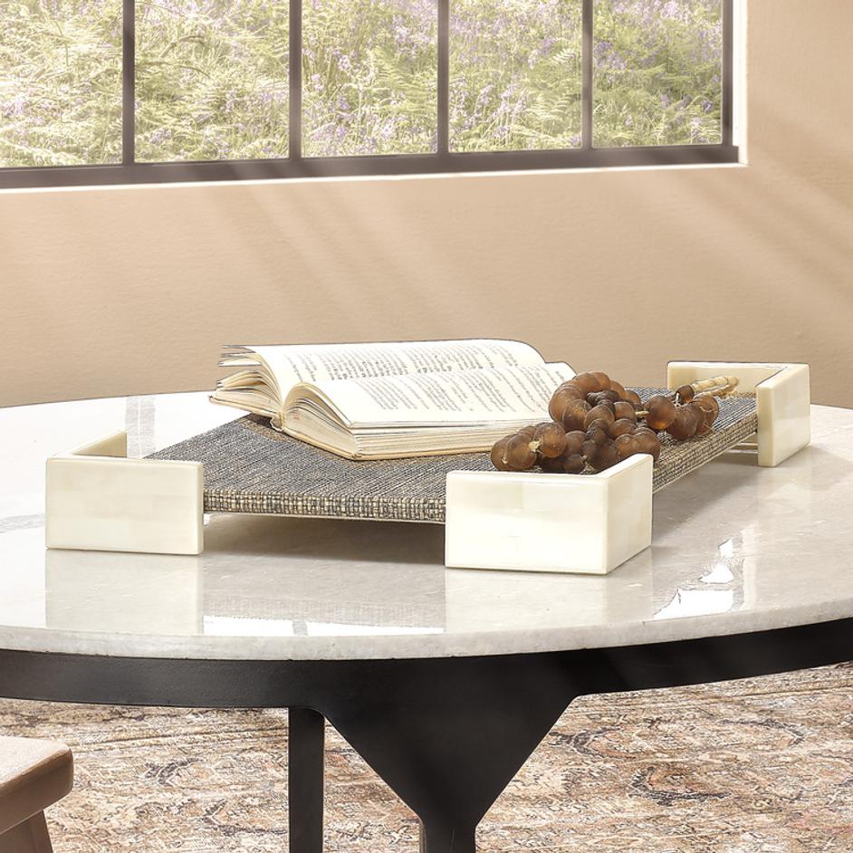 Paradise Bone Decorative Tray by Jamie Young