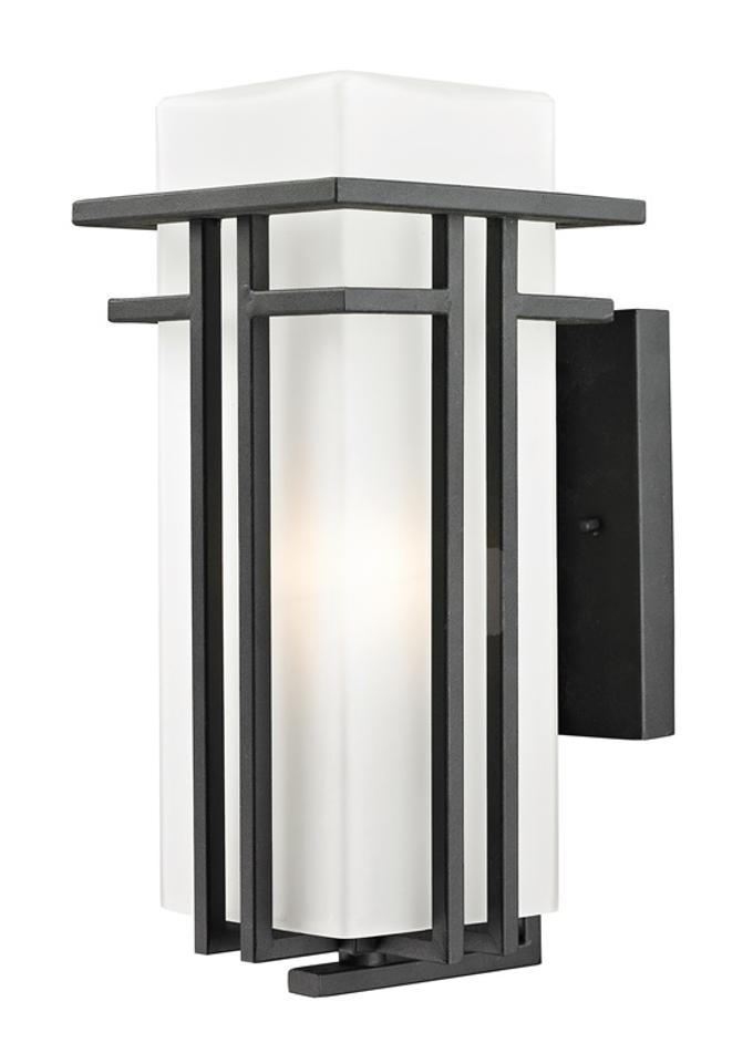Abbey Outdoor Wall Light in Black Finish by Z-Lite