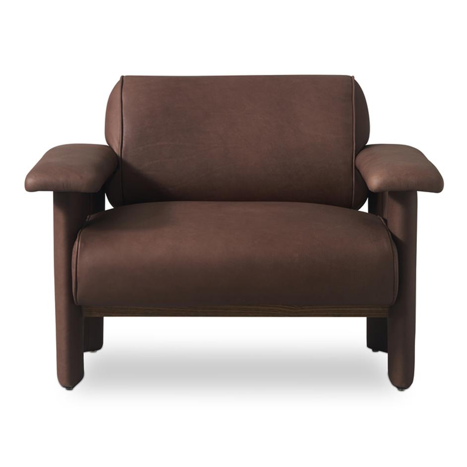 Marcello Lounge Chair Dark Brown by Moes Home