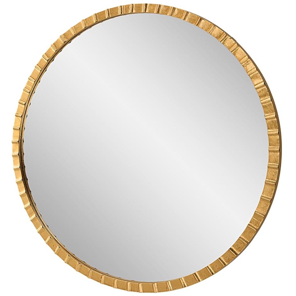 Dandridge Gold Round Mirror by Uttermost