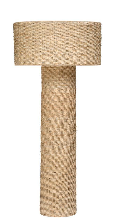 Big Island Woven 2-Light Floor Lamp, Natural by Jamie Young