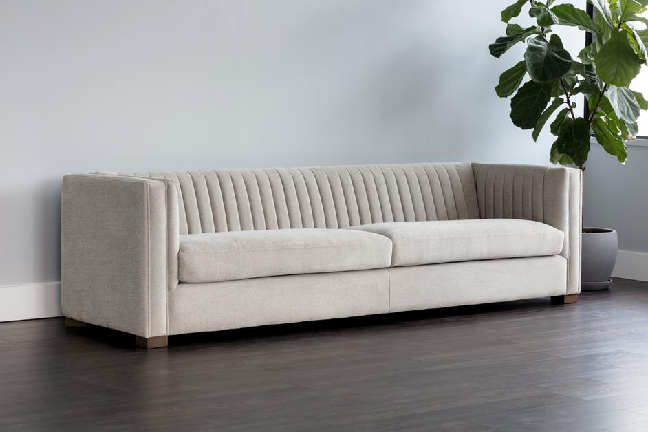 Caitlin Sofa - Hemingway Silver by Sunpan