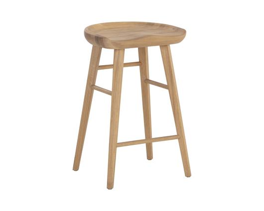 DOMINIC COUNTER STOOL - LIGHT OAK by Sunpan
