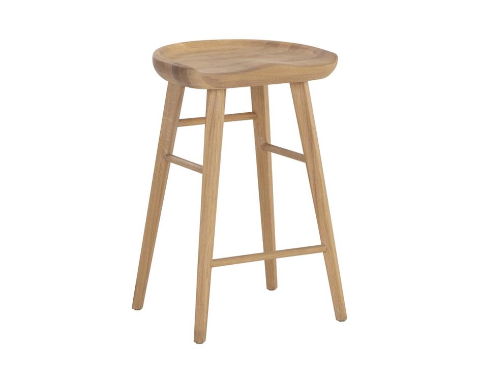 DOMINIC COUNTER STOOL - LIGHT OAK by Sunpan