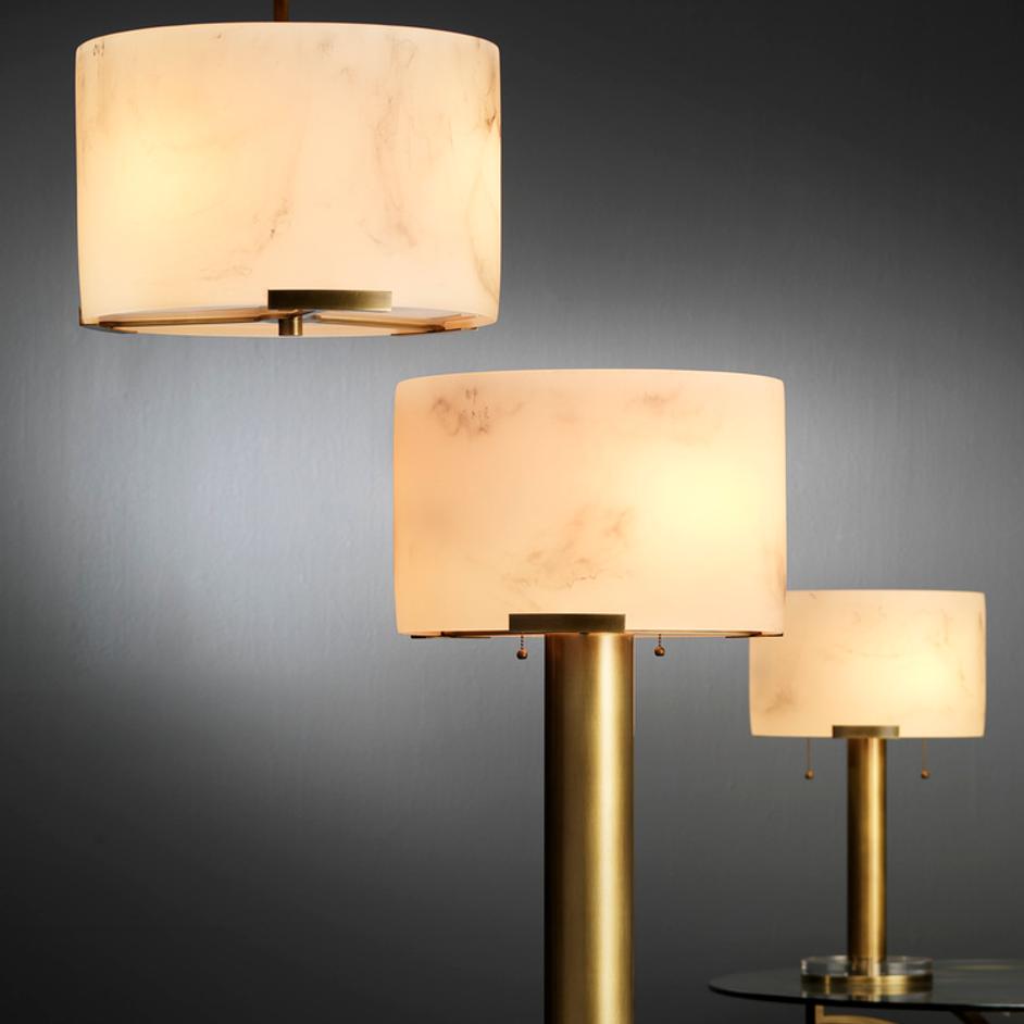 Elancourt Faux Alabaster 3-Light Pendant by Jamie Young