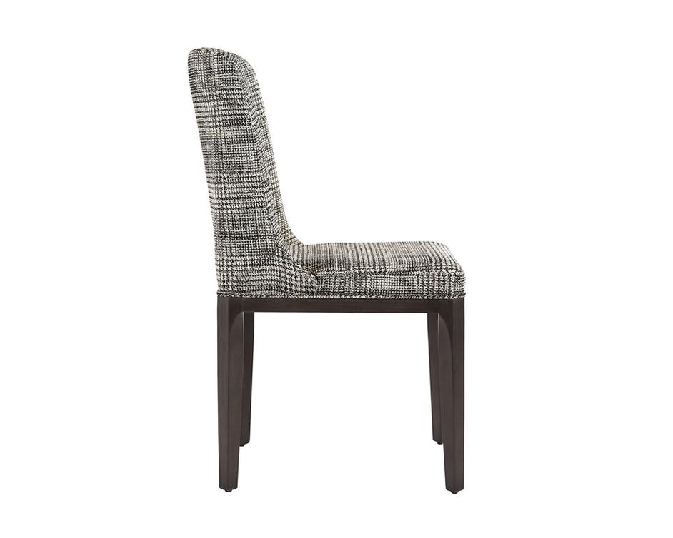 ELISA DINING CHAIR - GREY OAK - NAYA CHECK BLACK by Sunpan