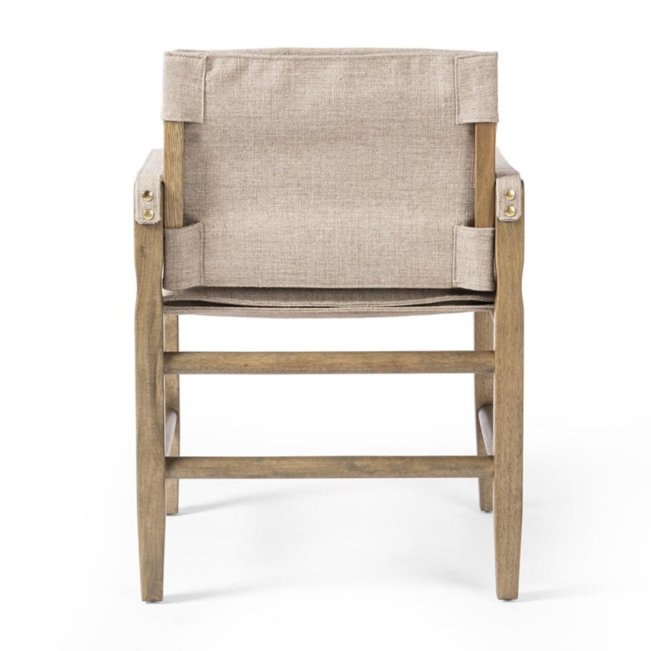 Lenz Dining Armchair In Alcala Taupe by Four Hands