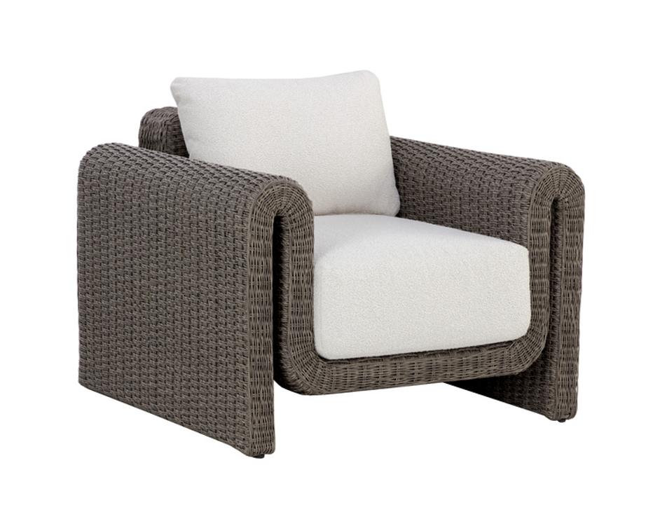 TIBI ARMCHAIR - GREY - LOUIS CREAM by Sunpan