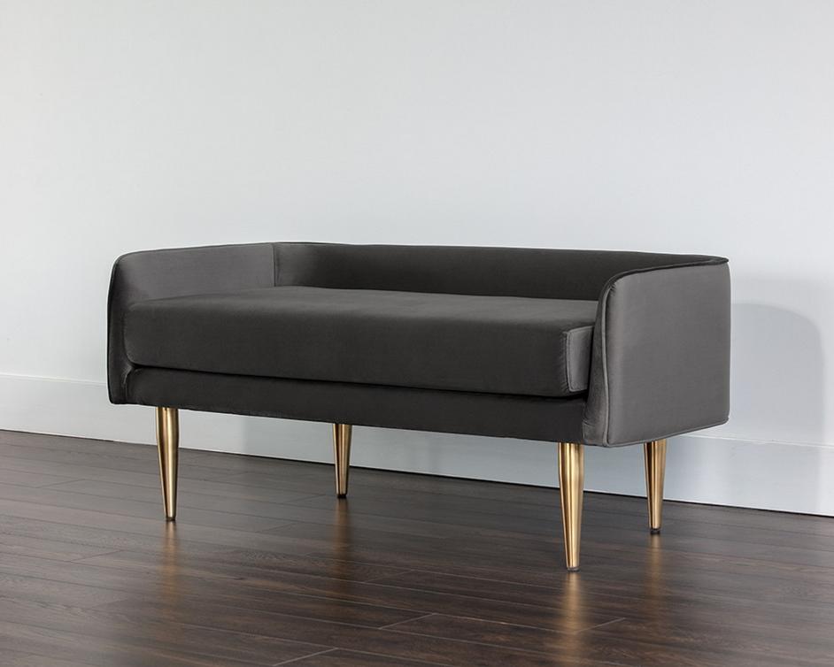 Sammy Bench - Grey Sky by Sunpan