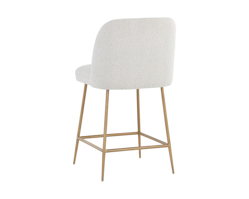 KELTY COUNTER STOOL - GOLD - COPENHAGEN WHITE by Sunpan