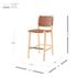 Marco PU Counter Stool, Ochre Brown by New Pacific Direct