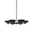 Klaus Chandelier In Jet Black And Aged Brass Iron by Four Hands
