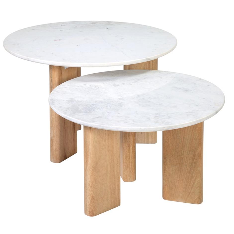 Atria Coffee Table Set of 2 by Curated Collections