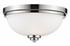 Ashton 3 Light Flush Mount in Chrome  Finish by Z-Lite