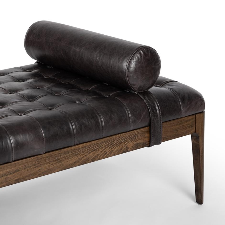 Joanna Bench In Sonoma Black by FOUR HANDS