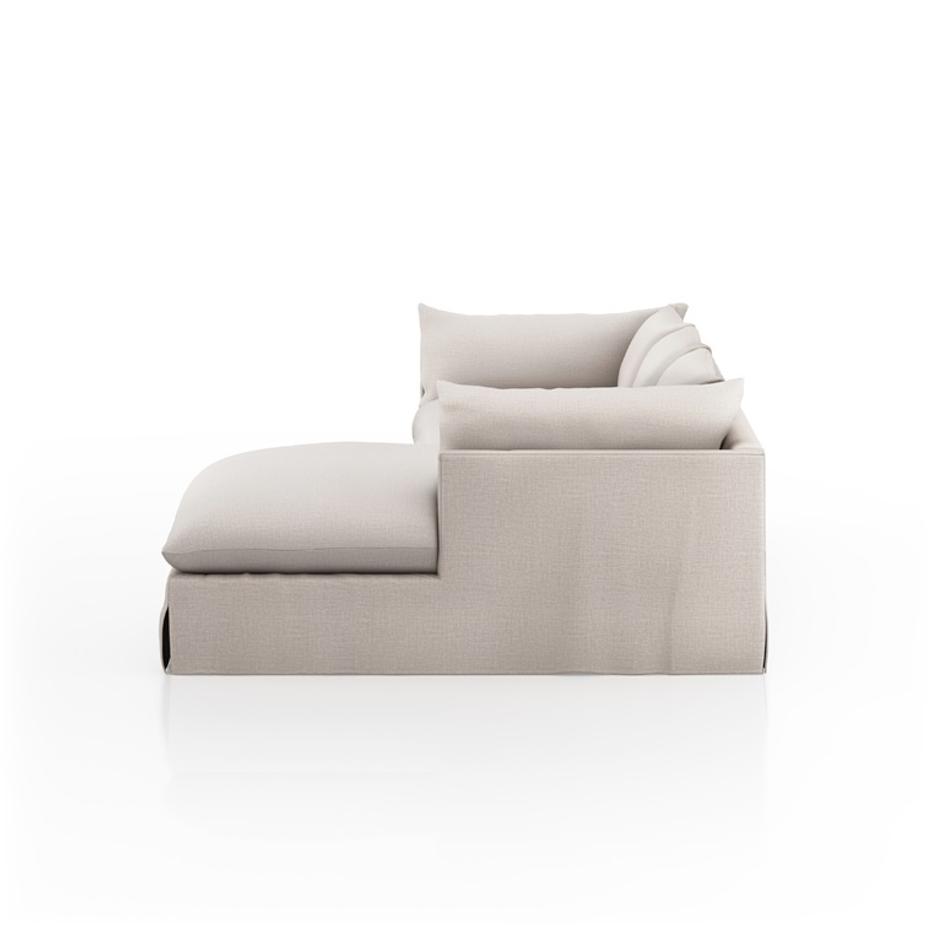 Habitat 2Pc Raf Sectional In 133'' In Moon by FOUR HANDS