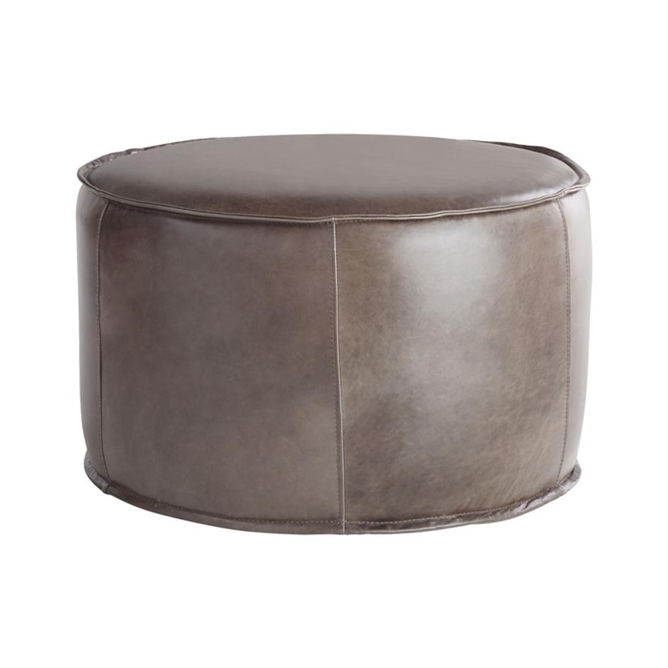 Lusso | Round Pouf - Grey by Cyan Design