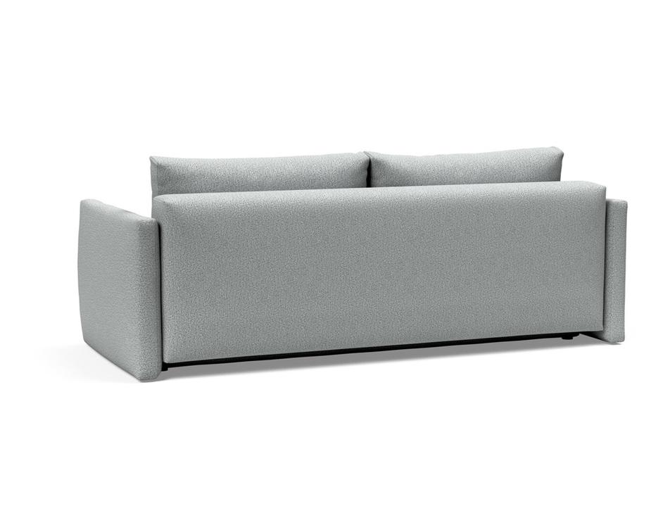 TRIPI QUEEN SLEEPER SOFA W/ARMS in MELANGE GREY FABRIC 538 by INNOVATION USA