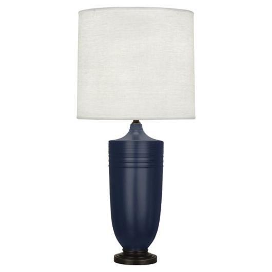 Matte Midnight Blue Michael Berman Hadrian Table Lamp by Robert Abbey