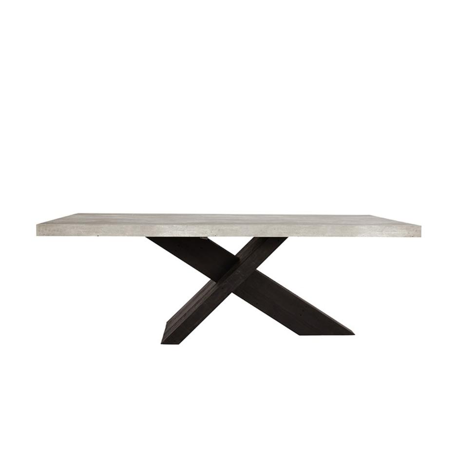 Durant 84" Dining Table Gray/Black by Classic Home