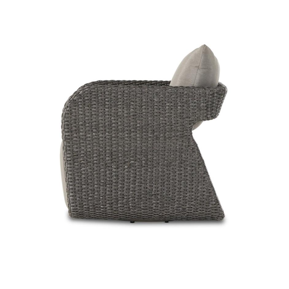 Geneva Outdr Swivel Chair - Venao Charcoal by Four Hands