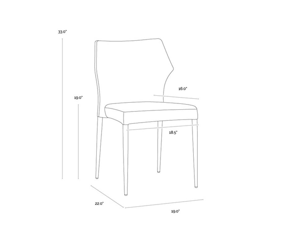 JAMES STACKABLE DINING CHAIR - CITY BEIGE by Sunpan