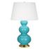 Egg Blue Triple Gourd Table Lamp by Robert Abbey