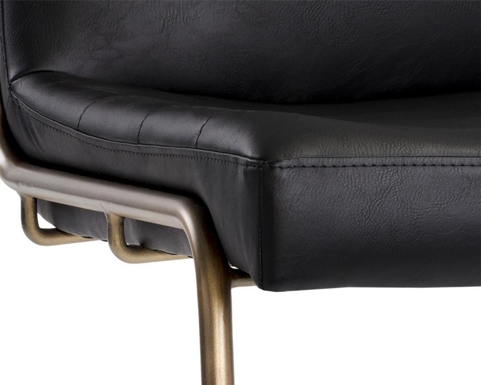 Anton Lounge Chair - Vintage Black by Sunpan