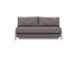 CUBED QUEEN SOFA BED in MIXED DANCE GREY FABRIC WITH Chrome legs 521 by INNOVATION USA