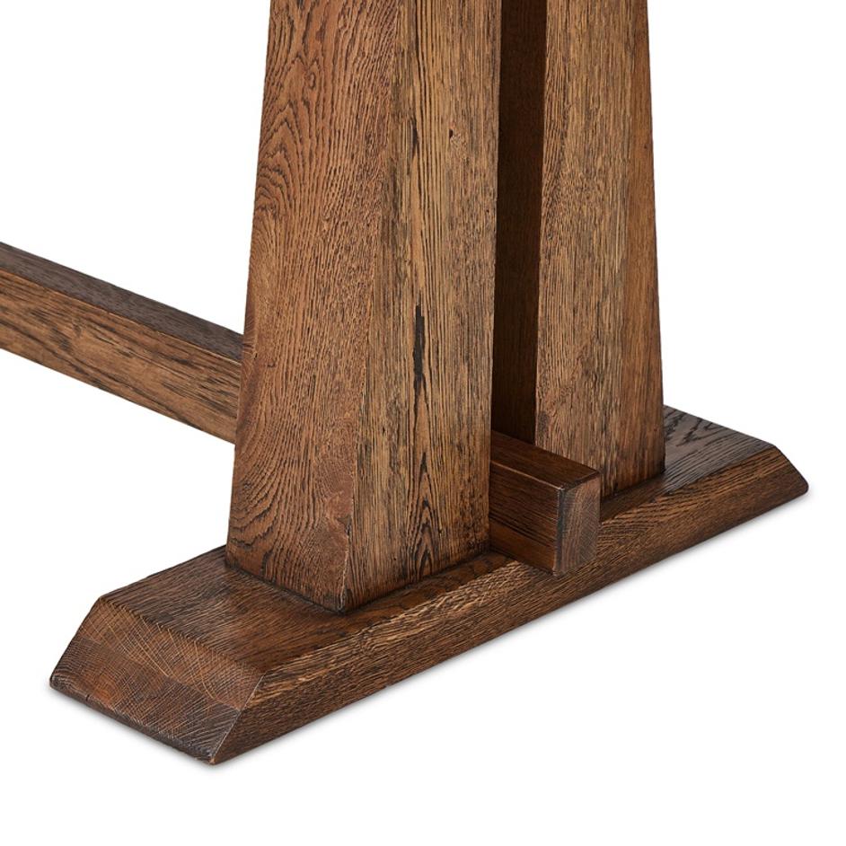 Ashwin Dining Table in Brown Oak by FOUR HANDS