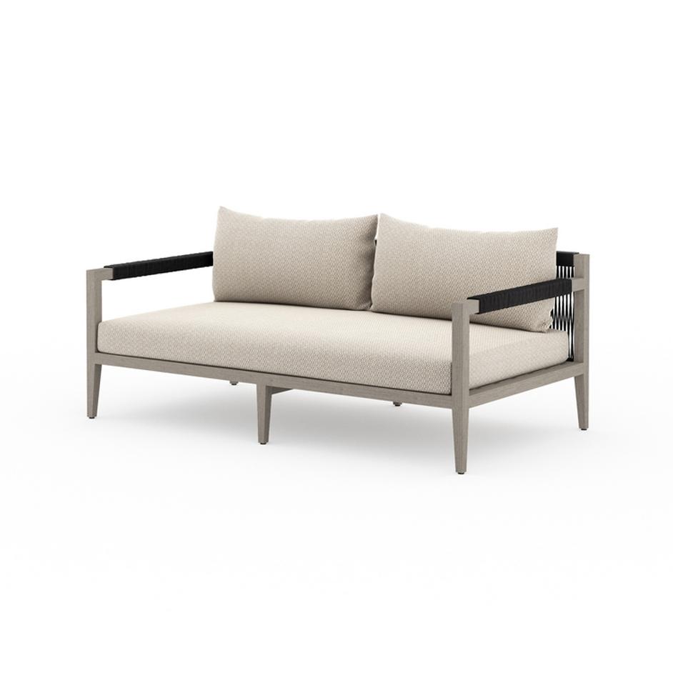 Sherwood Outdoor Sofa In 63" In Grey/Faye Sand by FOUR HANDS