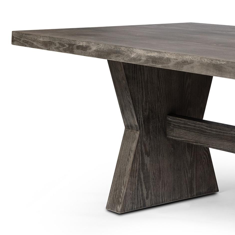 Tia Dining Table - Black Burnt Oak by Four Hands