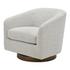 Oscy Swivel Chair Splashed White by Moes Home