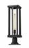Glenwood 1 Light Outdoor Pier Mounted Fixture in Black Finish by Z-Lite
