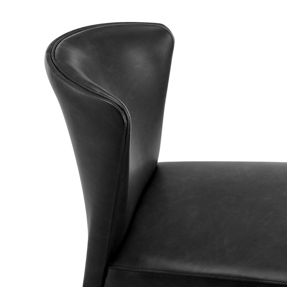 Albie KD PU Dining Side Chair, Casa Black by New Pacific Direct