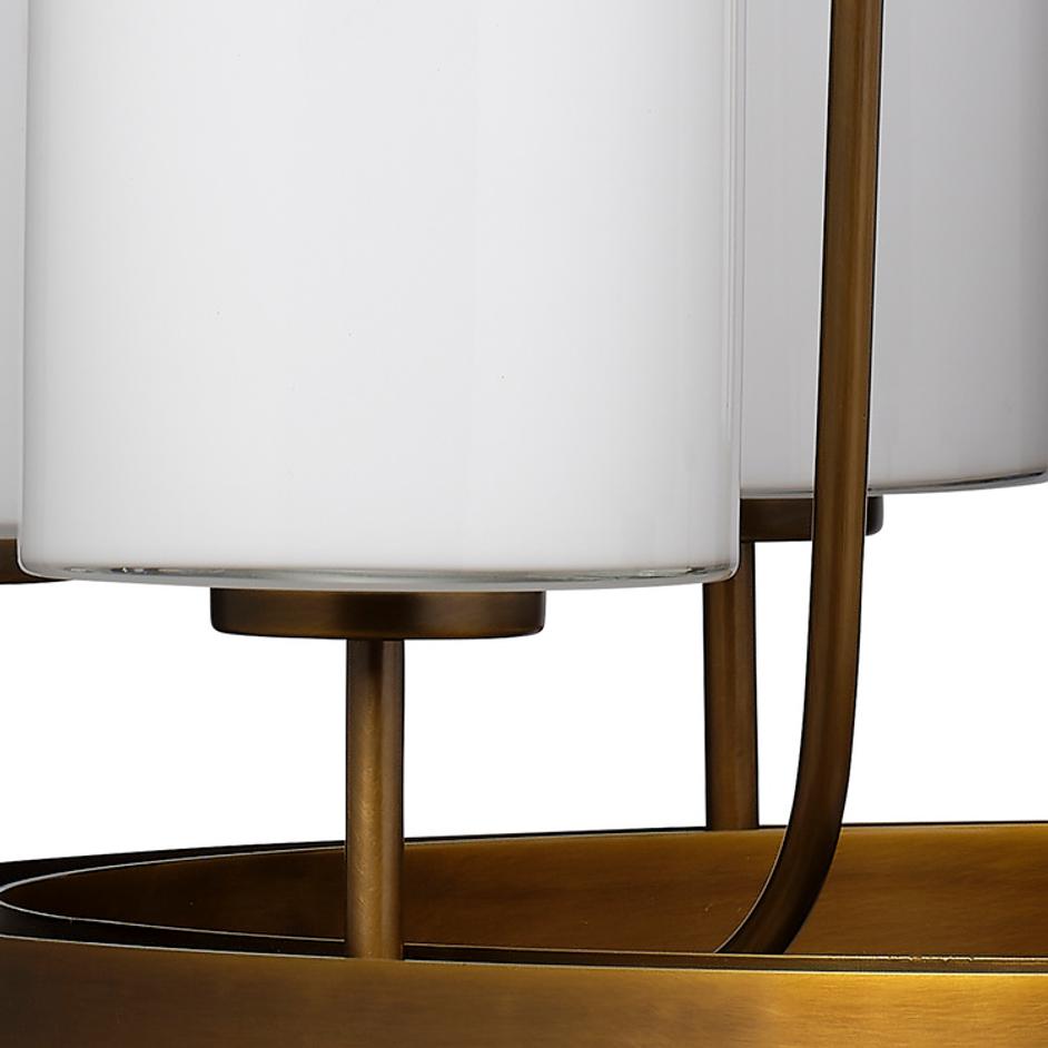 Kingdom Glass 6-Light Chandelier, Antique Brass by Jamie Young