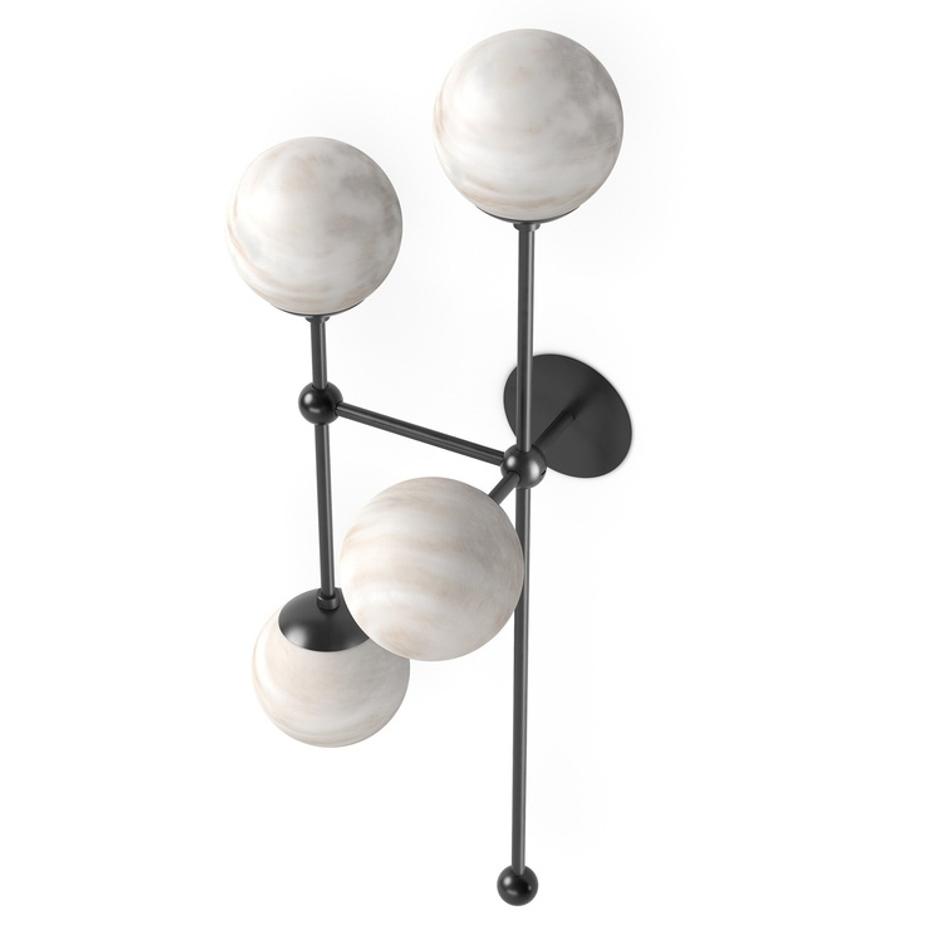 Armstrong 4 L Sconce - Black Gunmetal by Four Hands