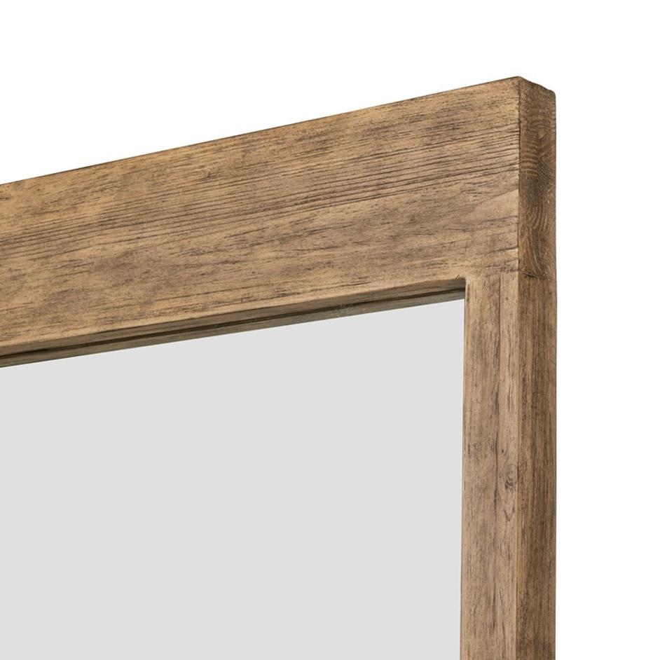 Ledge Floor Mirror - Distressed Light Pine by Four Hands