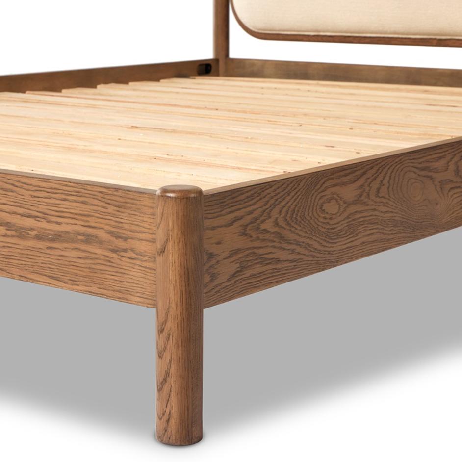 Caroline Bed In Smoked Oak In Queen by FOUR HANDS